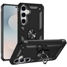 For Samsung S25 FE Case Ring Holder Phone Cover with Kickstand + Tempered Glass