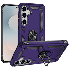 For Samsung S25 FE Case Ring Holder Phone Cover with Kickstand + Tempered Glass