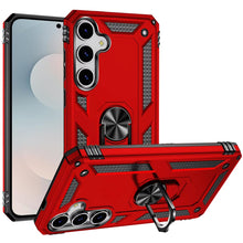 For Samsung S25 FE Case Ring Holder Phone Cover with Kickstand + Tempered Glass