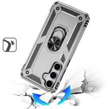 For Samsung S25 FE Case Ring Holder Phone Cover with Kickstand + Tempered Glass