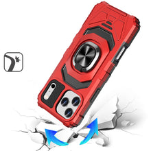 For iPhone 17 PRO Case Shockproof Dual Layer with Metal Stand + Tempered Glass