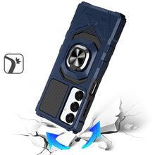 For Samsung A16 5G Case Dual Layer Magnetic Ring Stand Cover + Tempered Glass