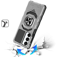 For Samsung A16 5G Case Dual Layer Magnetic Ring Stand Cover + Tempered Glass