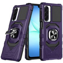 For Samsung A17 5G Case Shockproof Dual Layer with Ring Stand + Tempered Glass