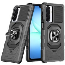 For Samsung A17 5G Case Shockproof Dual Layer with Ring Stand + Tempered Glass