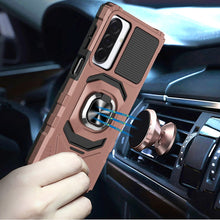 For Samsung A17 5G Case Shockproof Dual Layer with Ring Stand + Tempered Glass