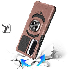 For Samsung A17 5G Case Shockproof Dual Layer with Ring Stand + Tempered Glass