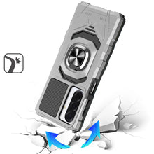 For Samsung A17 5G Case Shockproof Dual Layer with Ring Stand + Tempered Glass