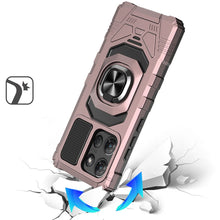 For Moto G Stylus 2025 Case Shockproof Dual Layer Magnetic Ring + Tempered Glass