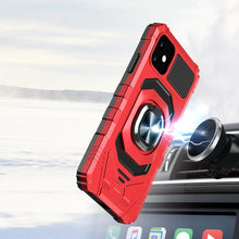 For iPhone 15 PRO Case Dual Layer Magnetic Ring Stand Cover + 2 Tempered Glass