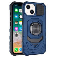 For iPhone 15 Case Shockproof Dual Layer Magnetic RingStand + 2 Tempered Glass