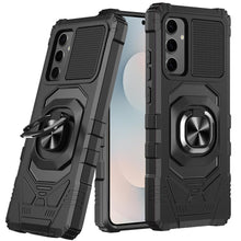 For Samsung S25 FE Case Shockproof Dual Layer with Ring Stand + Tempered Glass