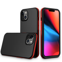 For iPhone 13 PRO Case Metallic Two Tone Protective Hybrid Phone Cover