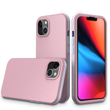 For iPhone 13 PRO Case Metallic Two Tone Protective Hybrid Phone Cover