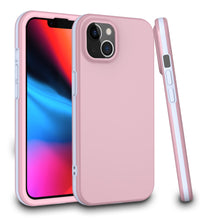 For iPhone 13 PRO Case Metallic Two Tone Protective Hybrid Phone Cover