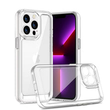 For iPhone 15 PLUS Case Translucent Back with Soft Border + 2 Tempered Glass