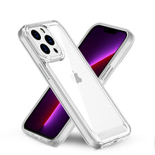 For Apple iPhone 11 Transparent Hard Back Hybrid Phone Case with Soft Border