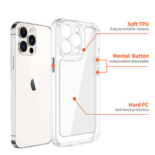 For iPhone 15 PRO Case Translucent Back with Soft Border + 2 Tempered Glass