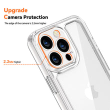 For Apple iPhone 11 Transparent Hard Back Hybrid Phone Case with Soft Border