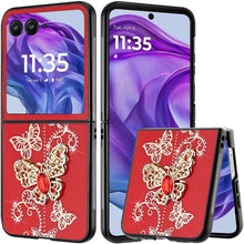 For Motorola Razr+ Plus 2024 Case Diamond Glitter Charms Bling Fashion Cover