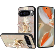 For Google Pixel 10 Pro XL Case Rhinestone Bling Decor Glitter + Tempered Glass