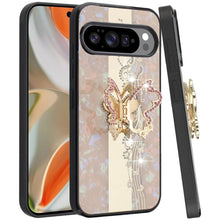 For Google Pixel 10 Pro XL Case Rhinestone Bling Decor Glitter + Tempered Glass