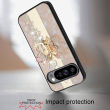 For Google Pixel 10 Pro XL Case Rhinestone Bling Decor Glitter + Tempered Glass