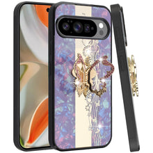 For Google Pixel 10 Pro XL Case Rhinestone Bling Decor Glitter + Tempered Glass