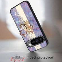 For Google Pixel 10 Pro XL Case Rhinestone Bling Decor Glitter + Tempered Glass