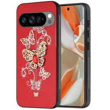 For Google Pixel 10 Pro XL Case Rhinestone Bling Decor Glitter + Tempered Glass