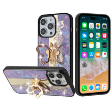 For iPhone 15 Pro Max Case Rhinestone Bling Decor Glitter + 2 Tempered Glass