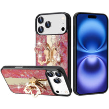 For iPhone 17 Pro Max Case Rhinestone Bling Decor Glitter Cover + Tempered Glass