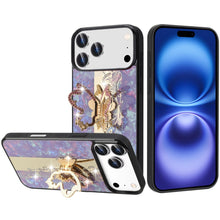 For iPhone 17 PRO Case Rhinestone Bling Decor Glitter Cover + Tempered Glass