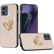 For Moto G Stylus 5G 2024 Case Diamond Charm Glitter Bling Cover +Tempered Glass