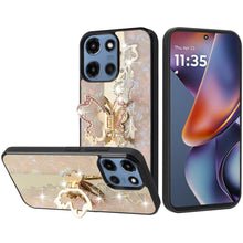 For Moto G 2025/2026/G Play 2026 Case Rhinestone 3D Bling + Tempered Glass