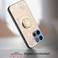 For Moto G 2025 Case Rhinestone 3D Bling Decor Glitter Cover + Tempered Glass