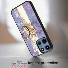 For Moto G 2025 Case Rhinestone 3D Bling Decor Glitter Cover + Tempered Glass