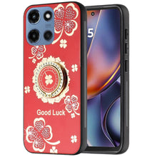 For Moto G 2025 Case Rhinestone 3D Bling Decor Glitter Cover + Tempered Glass