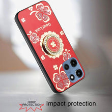 For Moto G 2025 Case Rhinestone 3D Bling Decor Glitter Cover + Tempered Glass