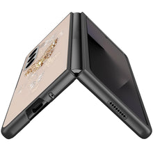 For Samsung Z Fold7 Case Rhinestone Bling Decor Glitter Cover + Tempered Glass