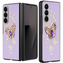 For Samsung Z Fold7 Case Rhinestone Bling Decor Glitter Cover + Tempered Glass