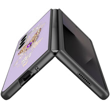 For Samsung Z Fold7 Case Rhinestone Bling Decor Glitter Cover + Tempered Glass