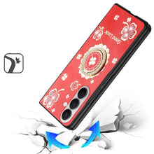 For Samsung Z Fold7 Case Rhinestone Bling Decor Glitter Cover + Tempered Glass