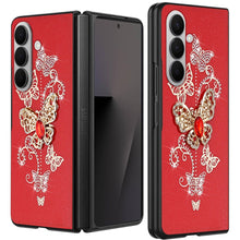 For Samsung Z Fold7 Case Rhinestone Bling Decor Glitter Cover + Tempered Glass