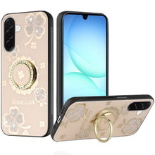 For Samsung A17 5G Case Rhinestone Bling Decor Glitter Cover + Tempered Glass