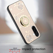 For Samsung A17 5G Case Rhinestone Bling Decor Glitter Cover + Tempered Glass