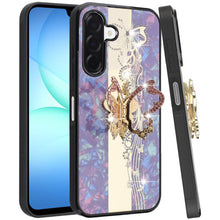 For Samsung A17 5G Case Rhinestone Bling Decor Glitter Cover + Tempered Glass