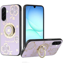 For Samsung A17 5G Case Rhinestone Bling Decor Glitter Cover + Tempered Glass