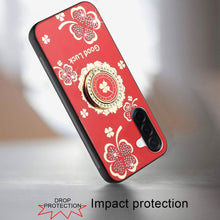 For Samsung A17 5G Case Rhinestone Bling Decor Glitter Cover + Tempered Glass