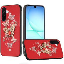 For Samsung A17 5G Case Rhinestone Bling Decor Glitter Cover + Tempered Glass